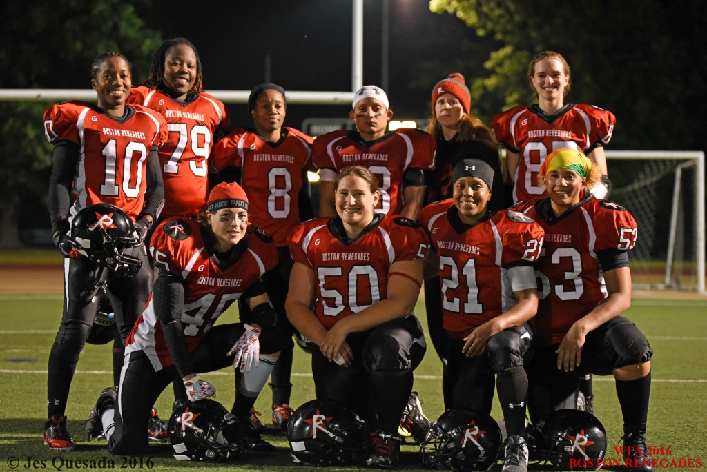 Boston Renegades 2016 WFA All Americans. Photo courtesy of Jes Quesada