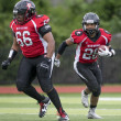 Barnstable Grads Make Their Mark On Team (Cape Cod Times) 2003 Barnstable High School graduate Steph Jeffers #66 pays offensive guard for the Boston Renegades and is a member of the U.S. Women's National Football Team. © 2017 Samantha Goresh.