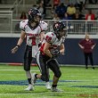 Renegades head to Colorado for chance at back-to-back WFA titles Boston Renegades quarterback Allison Cahill #7 hands off to running back Ruth Matta #22. <nobr>©2019 Mitzi Velez Lorenzana</nobr>